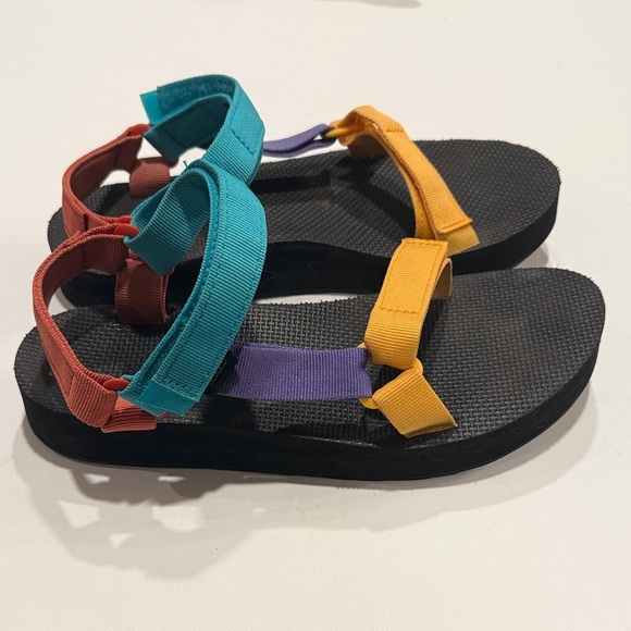 Teva Multicolor Sandals - Black, Teal, Purple, Orange - Picture 2 of 4